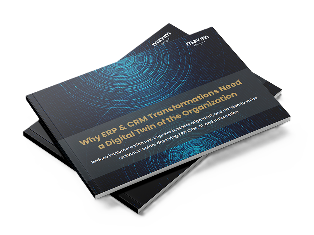 Why ERP & CRM Transformations Need a Digital Twin of the Organization