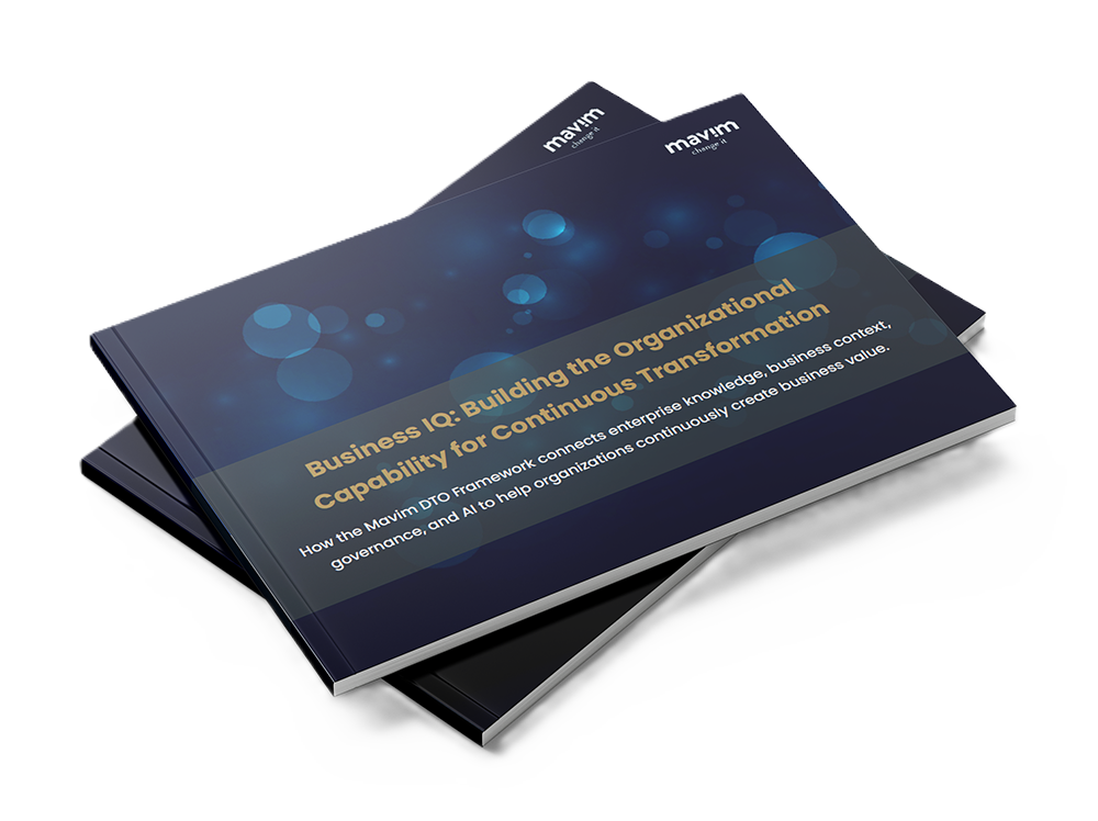Building Business IQ —The Mavim DTO Framework