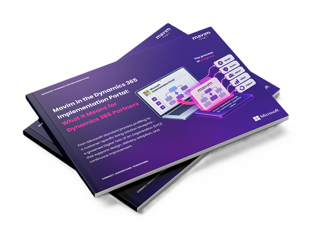Mavim in the Dynamics 365 Implementation Portal