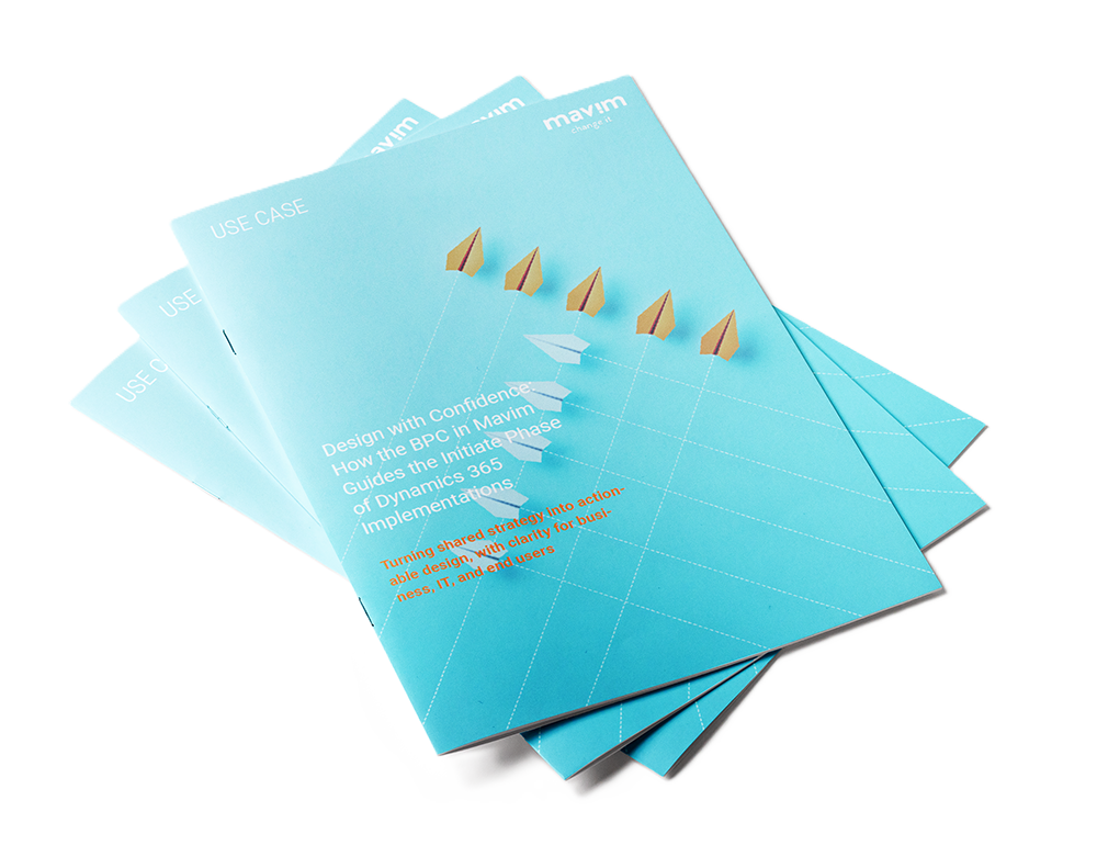 Use Case - How the BPC in Mavim Guides the Initiate Phase of Dynamics 365 Implementations