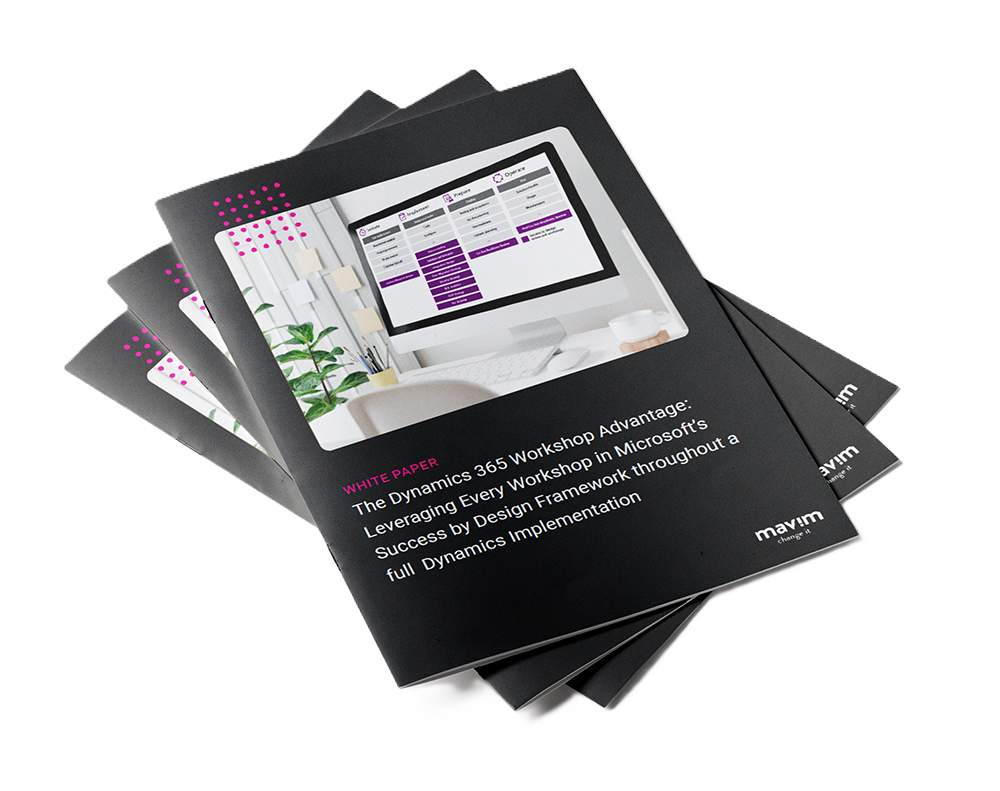 White paper - All the types of workshops in the Success by Design phases for implementation