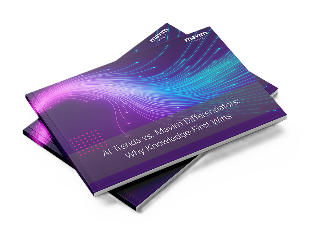 eBook - AI Trends vs. Mavim Differentiators-Why Knowledge-First Wins eBook - AI Trends vs. Mavim Differentiators-Why Knowledge-First Wins